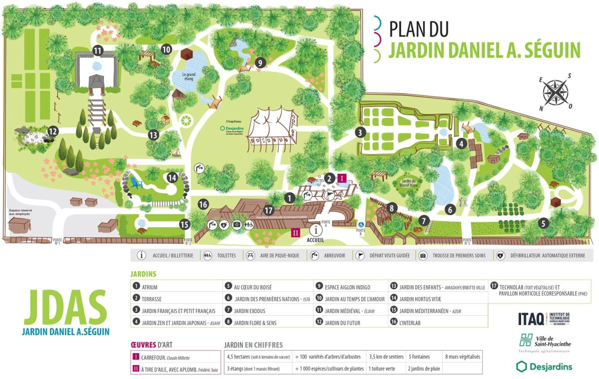 Plan du Jardin Daniel A. Séguin